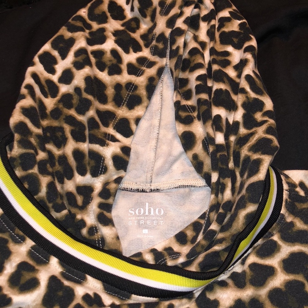 Women’s leopard print hoodie